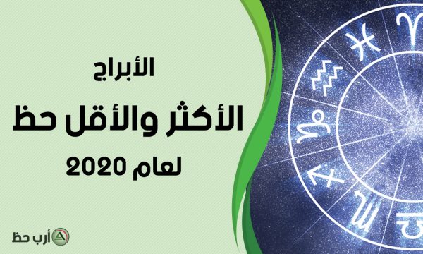 الابراج الاكثر والاقل حظ في عام 2020